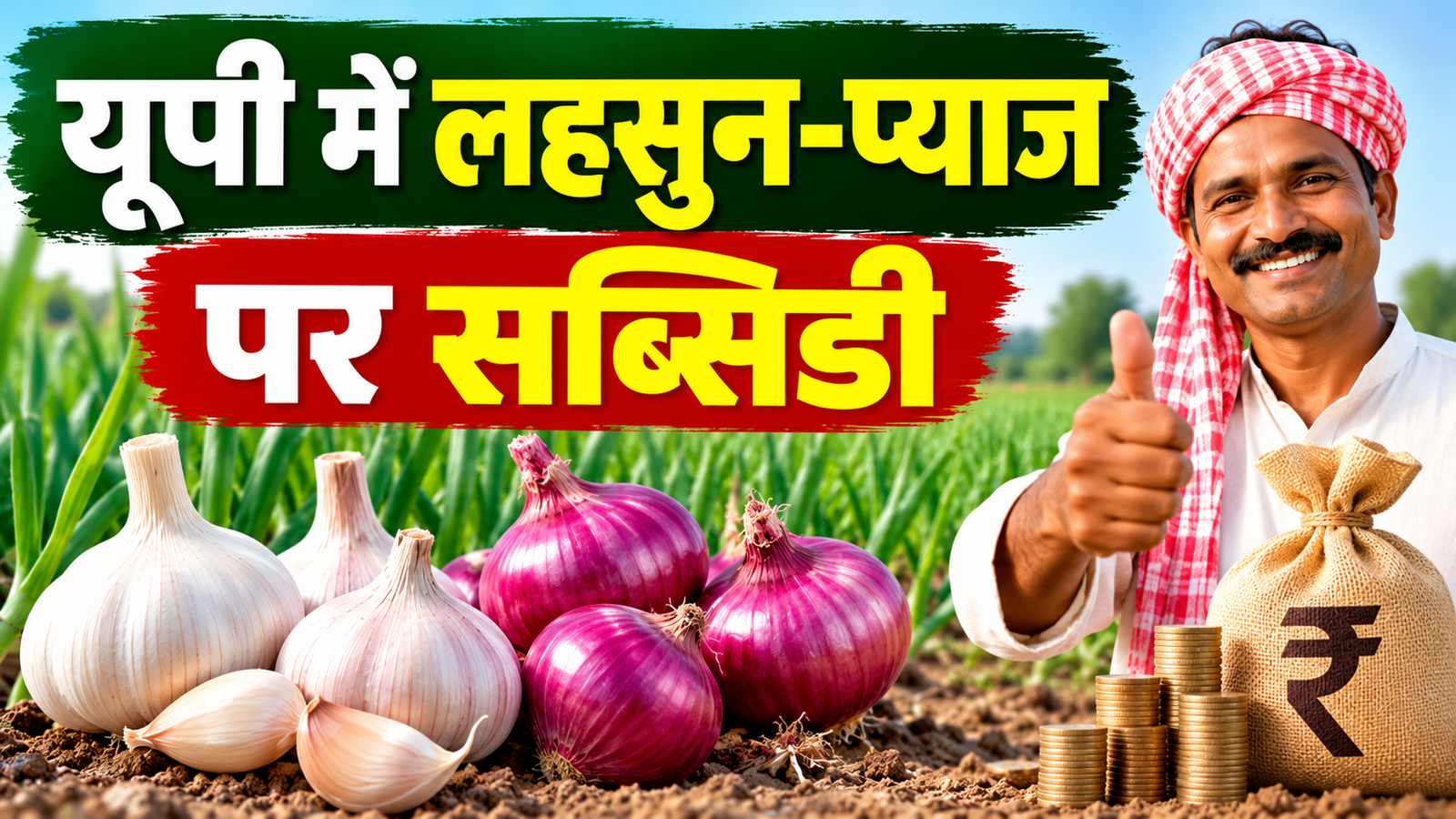 उत्तर प्रदेश के किसानों को मिलेंगे ₹24,000 तक, जानें ऑनलाइन आवेदन का तरीका UP Lahsun Pyaj Ki Kheti Par Subsidy 2026