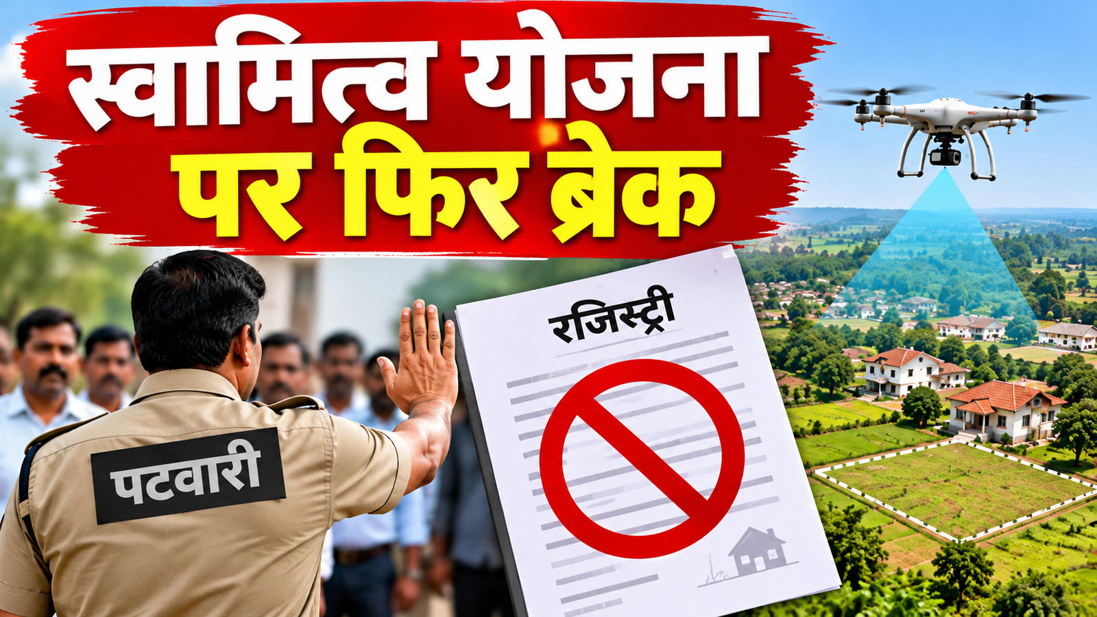 मध्य प्रदेश के 4 हजार से ज्यादा पटवारियों की बहाली तक रजिस्ट्रियां बंद, जानें पूरा मामला Swamitva Yojana Madhya Pradesh