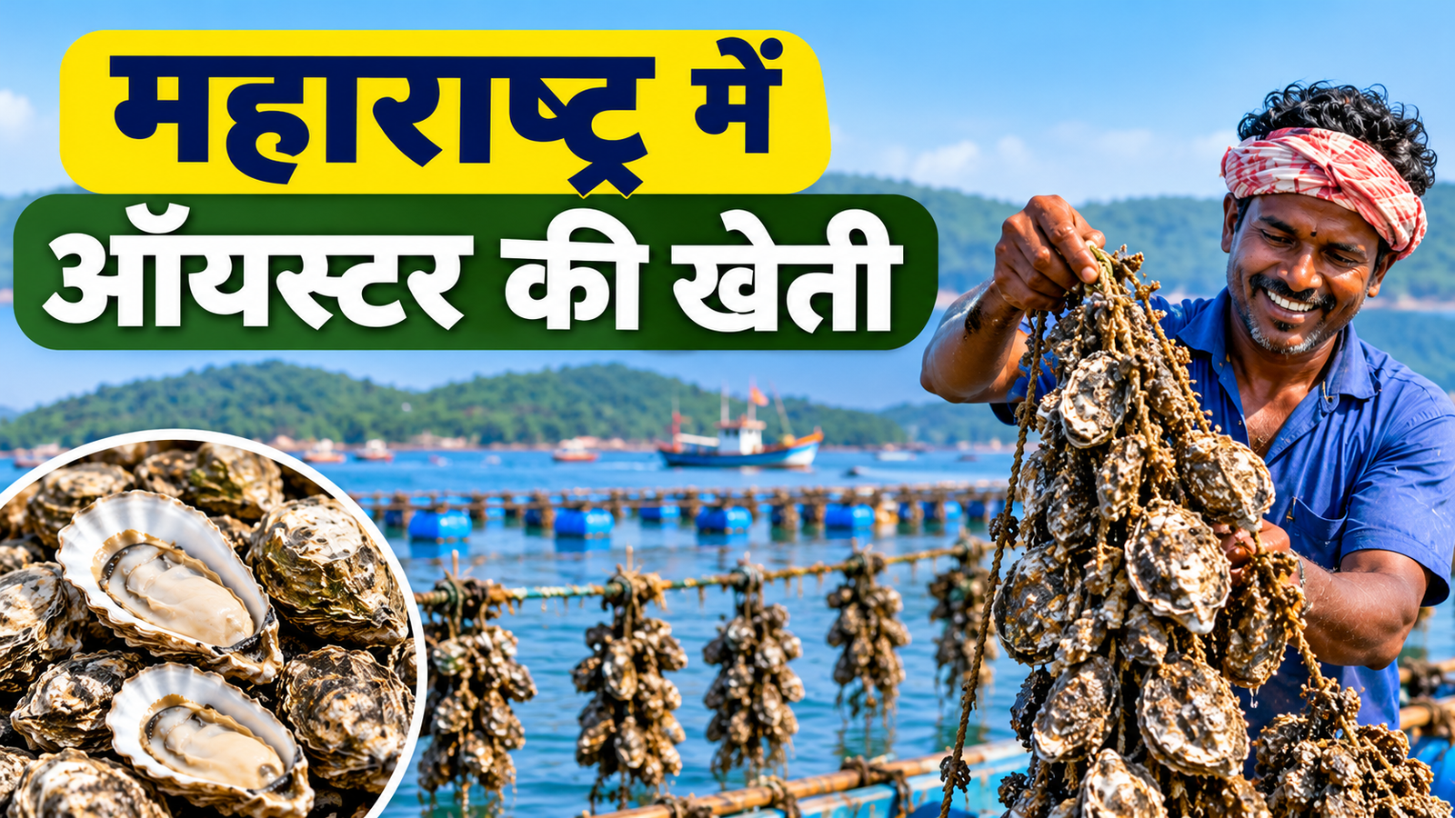 महाराष्ट्र के मछुआरों को मिले 11 लाख बीज, समुद्र में खेती से बढ़ेगी कमाई Maharashtra Mein Oyster Ki Kheti