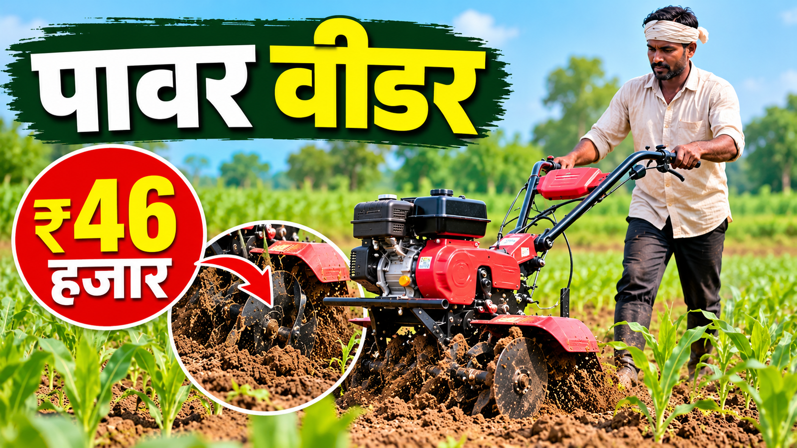 पावर वीडर मशीन ₹46 हजार में छोटे किसानों के लिए उपयोगी कृषि यंत्र Power Weeder Machine Ki Kimat