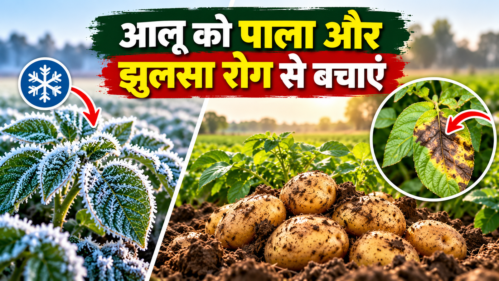 आलू को पाला और झुलसा रोग से कैसे बचाएं, जानें फसल को बचाने के आसान उपाय Aloo Ko Pala Aur Jhulsa Rog Se Kaise Bachaye?