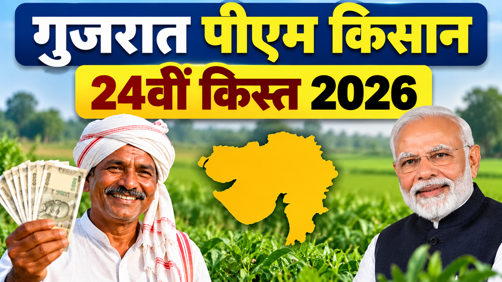 गुजरात के किसानों को मिलेंगे ₹2,000? जानें पूरी जानकारी Gujarat PM Kisan 24vi Kist 2026