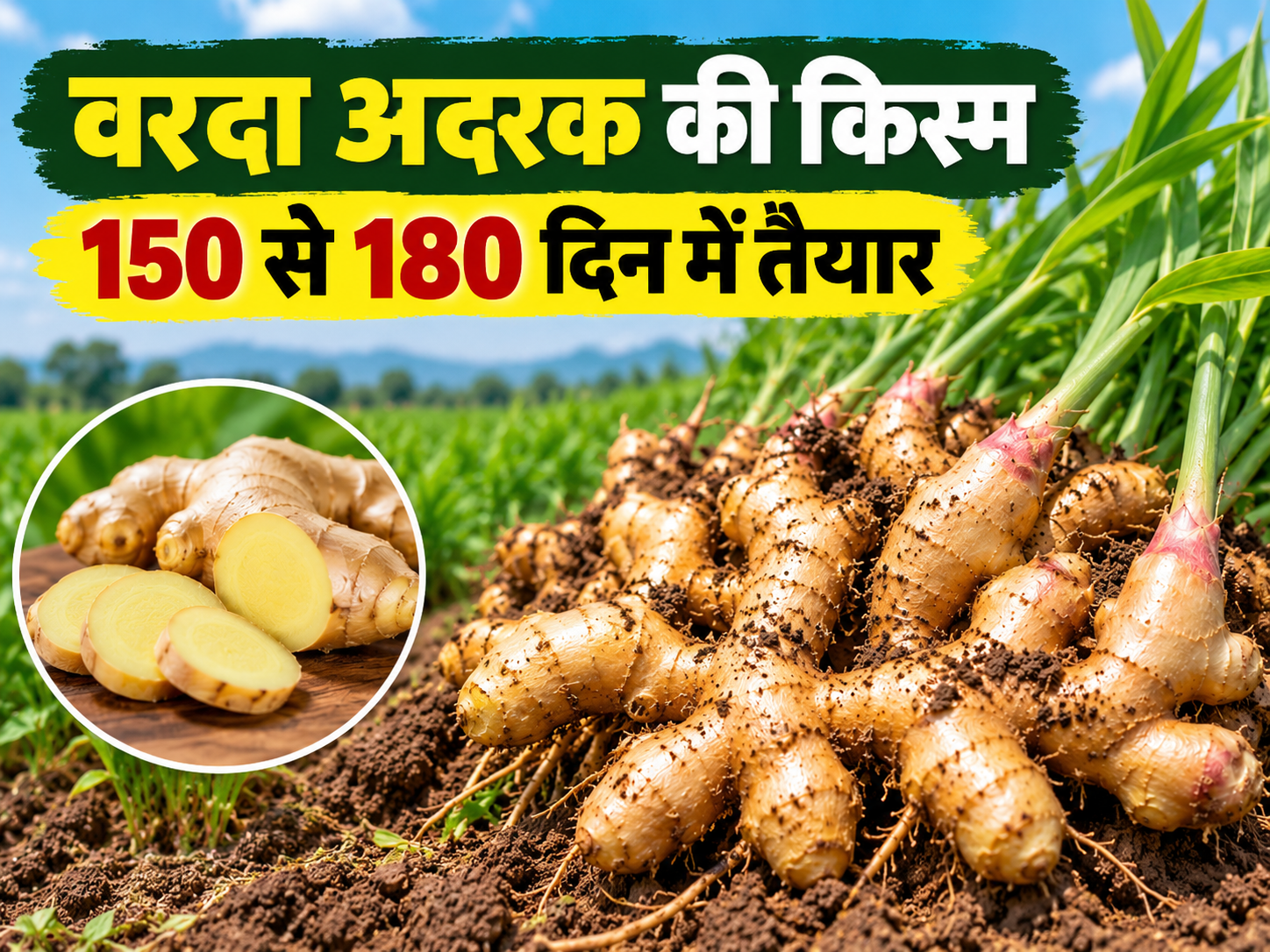 अदरक की खेती से 150 से 180 दिन में तैयार, 2 टन तक उत्पादन IISR Varada Adrak Ki Kism
