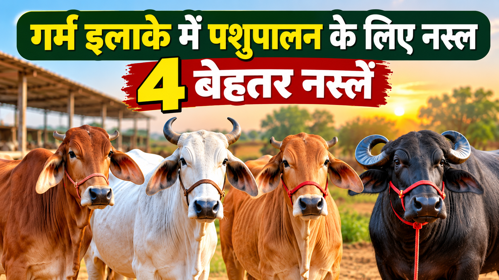 गर्म इलाके में पशुपालन के लिए ये 4 नस्लें किसानों के लिए हो सकती हैं बेहतर विकल्प Garm Ilaake Mein Pashupalan Ke Liye Nasl