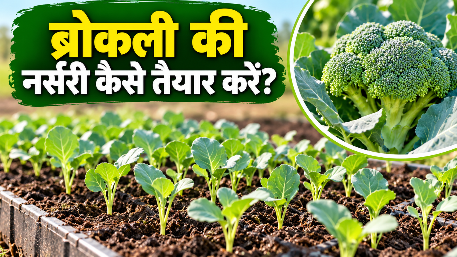 ब्रोकली के छोटे पौधों को खराब होने से बचाने के 5 आसान तरीके Broccoli Ki Nursery Kaise Taiyar Kare
