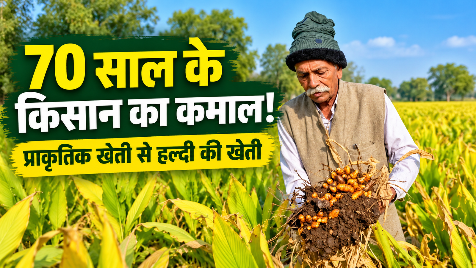 70 साल के किसान प्राकृतिक खेती से हल्दी उगाकर कमा रहे लाखों Kalubhai Patel Natural Farming Success Story